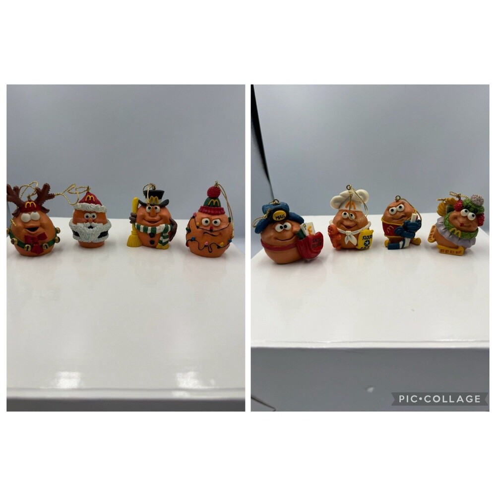 2 Boxes (8) McDonald’s -  Rare Vintage Merry McNuggets Christmas Ornament - 1996